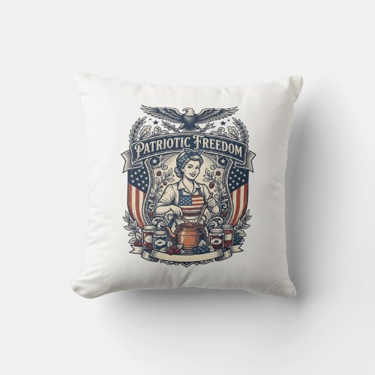 Patriottische Jam Maker Kussen (Voorkant)