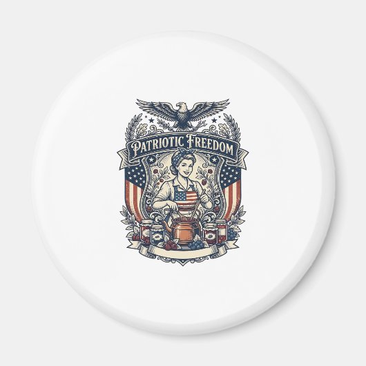 Patriottische Jam Maker Magneet (Voorkant)