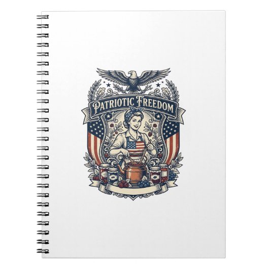 Patriottische Jam Maker Notitieboek (Voorkant)