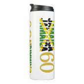 Patriottische JAMAICA 60e Jubileum Monogram Thermosbeker (Geroteerd rechts)