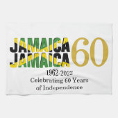 Patriottische JAMAICA 60e Jubileum Onafhankelijkhe Theedoek (Horizontaal)