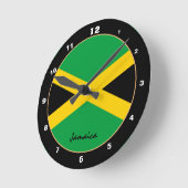 Patriottische Jamaicaanse vlag, Jamaica Home/desig Ronde Klok (Hoek)