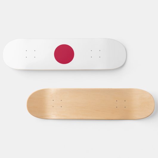 Patriottische Japanse vlag Persoonlijk Skateboard (Horizontaal)