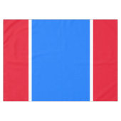 Patriottische jaren 70 Helder Rood Wit Blauw Zomer Tafelkleed (Voorkant (Horizontaal))