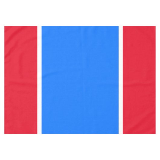 Patriottische jaren 70 Helder Rood Wit Blauw Zomer Tafelkleed (Voorkant (Horizontaal))