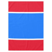 Patriottische jaren 70 Helder Rood Wit Blauw Zomer Tafelkleed (Voorkant)
