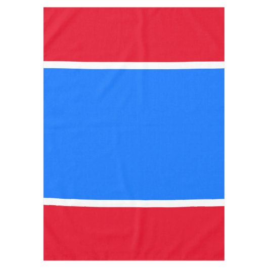 Patriottische jaren 70 Helder Rood Wit Blauw Zomer Tafelkleed (Voorkant)