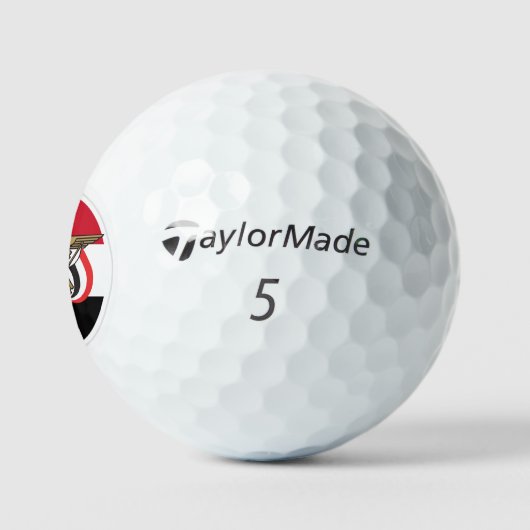 Patriottische Jemenitische vlaggen Golf Balls, Jem Golfballen (Logo)