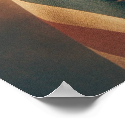 Patriottische Jezus Amerikaanse Christelijke Bijbe Poster (Hoek)