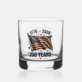 Patriottische Jubileumviering Ontwerp Whisky Glas (Achterkant)