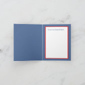 Patriottische juli 4-ste add sentiment gnome feestdagen kaart (Binnen)