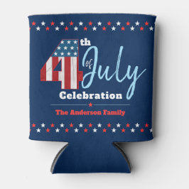 Patriottische Juli 4th Rood Wit Blauw USA Vlag Ste Blikjeskoeler