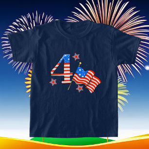 Patriottische juli Vierde petten partij T-Shirt