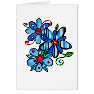 Patriottische kaart - leeg binnenin. SandiPants.co