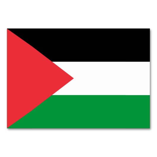 Patriottische kaart met de vlag van Palestina (Achterkant)