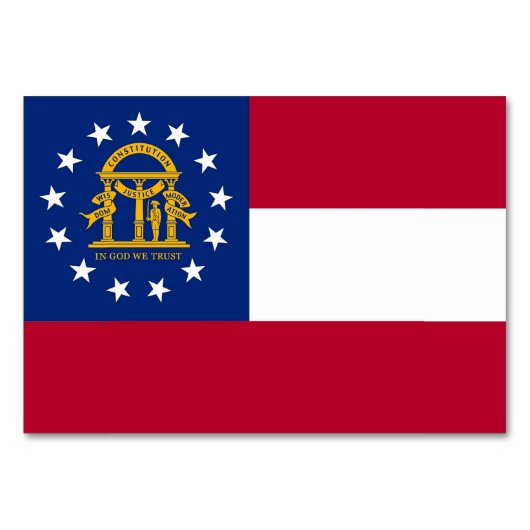 Patriottische kaart met vlag van Georgië (Achterkant)