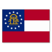 Patriottische kaart met vlag van Georgië (Voorkant)