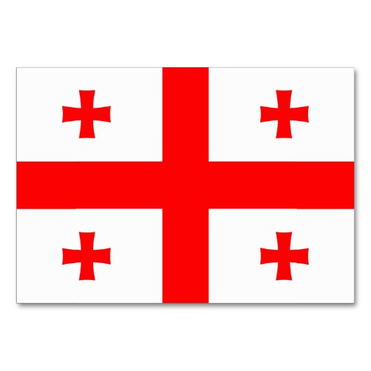 Patriottische kaart met vlag van Georgië (Voorkant)