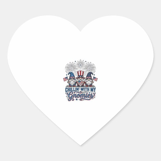 Patriottische Kabouter Chillen Met Mijn Kabouter T Hart Sticker (Voorkant)
