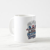 Patriottische Kabouter Chillin Met Mijn Kabouter T Koffiemok (Voorkant links)