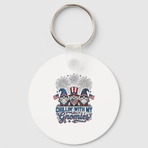 Patriottische Kabouter Chillin Met Mijn Kabouters  Sleutelhanger