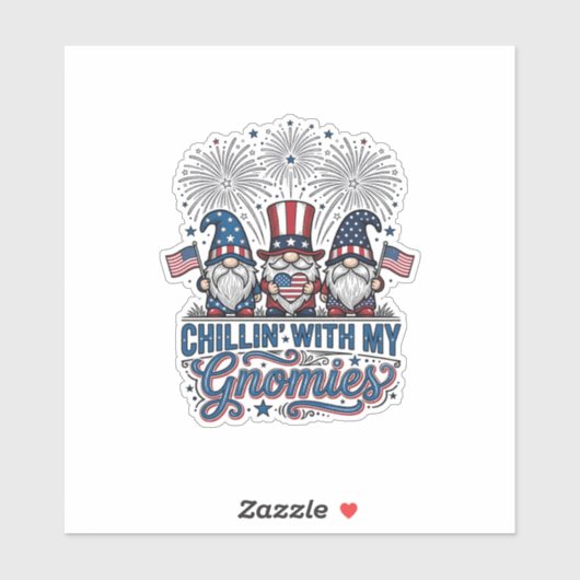 Patriottische Kabouter Chillin Met Mijn Kabouters Sticker (Vel)