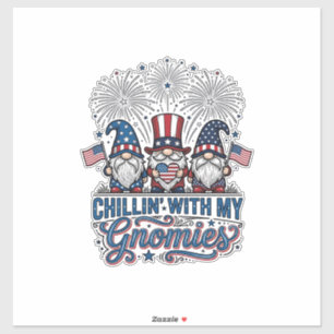 Patriottische Kabouter Chillin Met Mijn Kabouters Sticker
