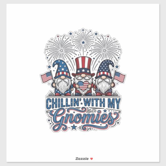 Patriottische Kabouter Chillin Met Mijn Kabouters Sticker (Vel)