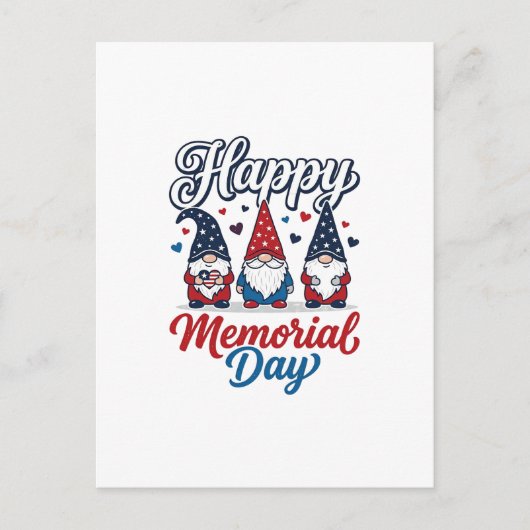 Patriottische Kabouter Fijne Herdenkingsdag Vintag Briefkaart (Voorkant)
