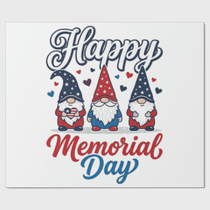Patriottische Kabouter Fijne Herdenkingsdag Vintag Cadeaupapier