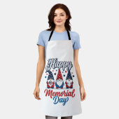 Patriottische Kabouter Fijne Herdenkingsdag Vintag Schort (Gedragen)