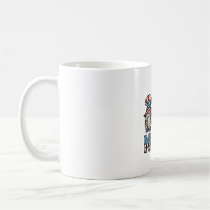 Patriottische Kabouter Merica Vintage Vector Ontwe Koffiemok