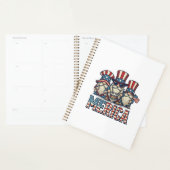 Patriottische Kabouter Merica Vintage Vector Ontwe Planner (Display)