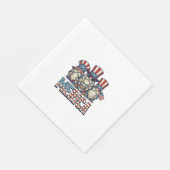 Patriottische Kabouter Merica Vintage Vector Ontwe Servet (Hoek)