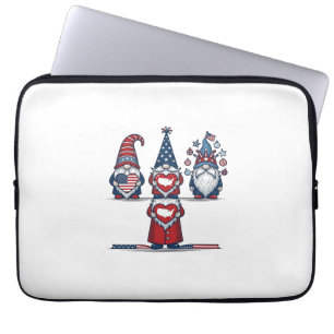 Patriottische Kabouter Trio Vintage Vector Design_ Laptop Sleeve