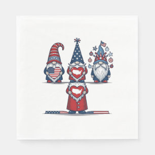 Patriottische Kabouter Trio Vintage Vector Design_ Servet