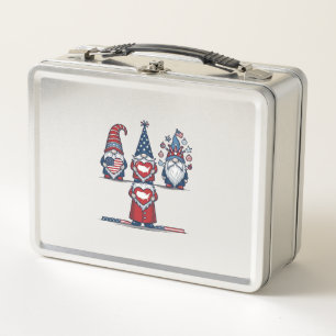 Patriottische Kabouter Trio Vintage Vector Ontwerp