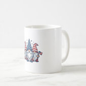 Patriottische Kabouter Trio Vintage Vector Ontwerp Koffiemok (Voorkant rechts)