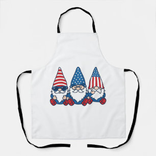 Patriottische Kabouter Trio Vintage Vector T-shirt Schort