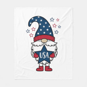 Patriottische Kabouter USA Ster Vector Shirt Ontwe Fleece Deken