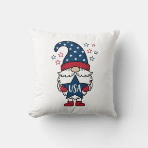 Patriottische Kabouter USA Ster Vector Shirt Ontwe Kussen