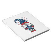 Patriottische Kabouter USA Ster Vector Shirt Ontwe Notitieblok (Schuin)