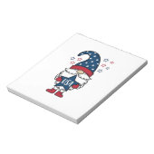 Patriottische Kabouter USA Ster Vector Shirt Ontwe Notitieblok (Linkerzijde)