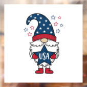 Patriottische Kabouter USA Ster Vector Shirt Ontwe Raamsticker (Vel 2)