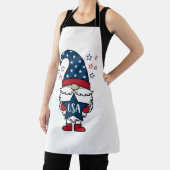 Patriottische Kabouter USA Ster Vector Shirt Ontwe Schort (Insitu)