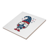 Patriottische Kabouter USA Ster Vector Shirt Ontwe Tegeltje (Zijkant)