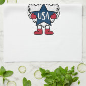 Patriottische Kabouter USA Ster Vector Shirt Ontwe Theedoek (Gevouwen)