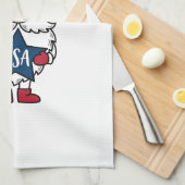 Patriottische Kabouter USA Ster Vector Shirt Ontwe Theedoek (Quarter Fold)