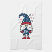 Patriottische Kabouter USA Ster Vector Shirt Ontwe Theedoek (Verticaal)