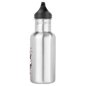 Patriottische Kabouter USA Ster Vector Shirt Ontwe Waterfles (Rechts)